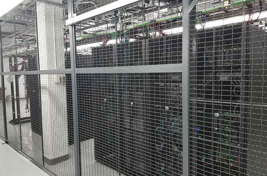 Server Racks at Racksquared Data Center
